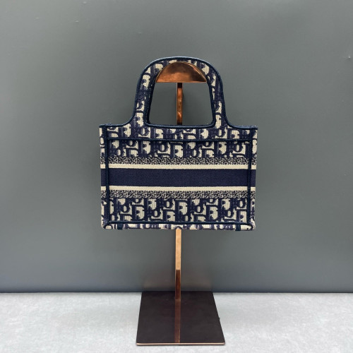 Dior Mini Book Tote Oblique Blue