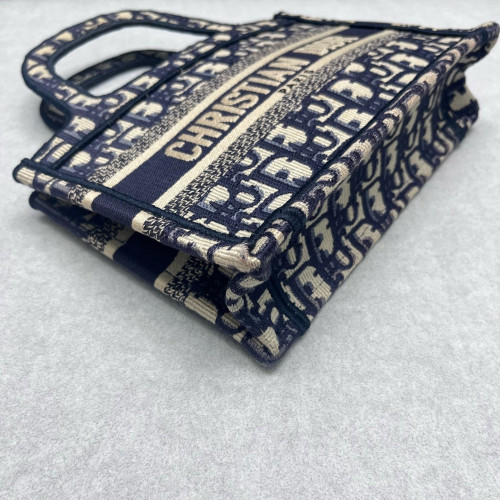 Dior Mini Book Tote Oblique Blue