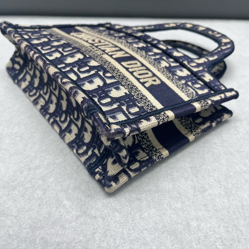Dior Mini Book Tote Oblique Blue