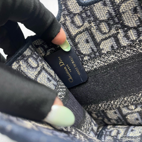 Dior Mini Book Tote Oblique Blue