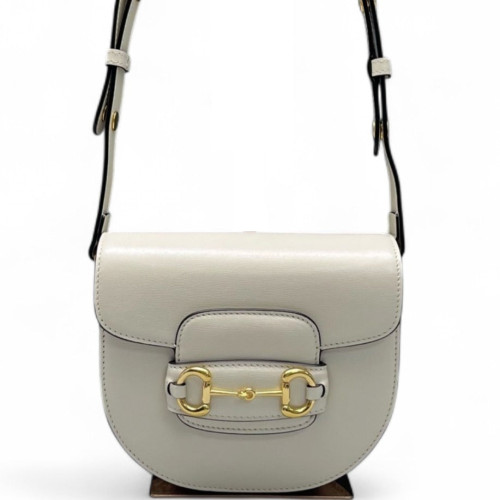 Gucci Mini Horsebit 1955 Calfskin White