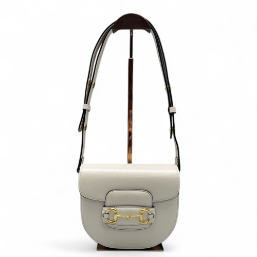 Gucci Mini Horsebit 1955 Calfskin White