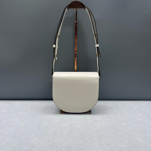 Gucci Mini Horsebit 1955 Calfskin White