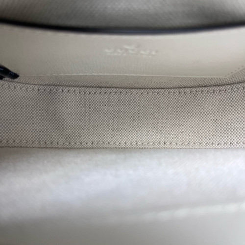 Gucci Mini Horsebit 1955 Calfskin White