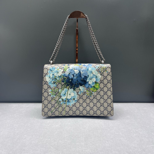Gucci Dionysus GG Supreme Monogram Blooms Beige Blue