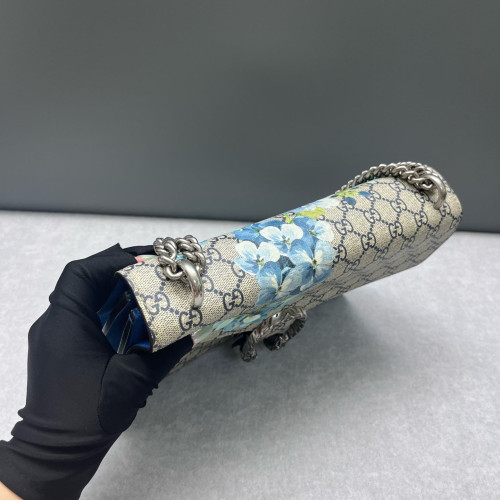 Gucci Dionysus GG Supreme Monogram Blooms Beige Blue