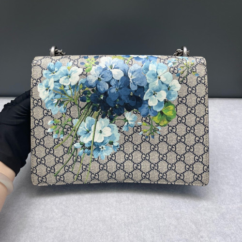 Gucci Dionysus GG Supreme Monogram Blooms Beige Blue