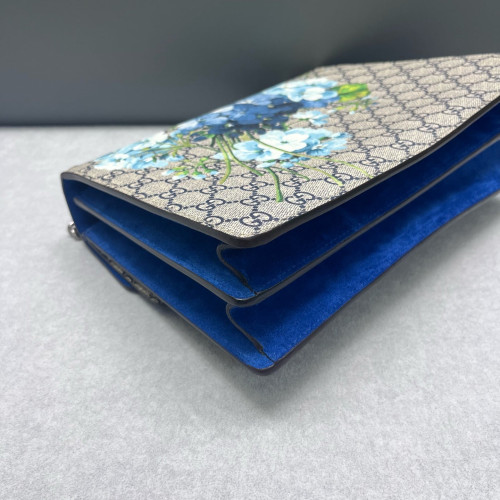Gucci Dionysus GG Supreme Monogram Blooms Beige Blue