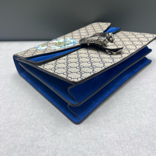 Gucci Dionysus GG Supreme Monogram Blooms Beige Blue