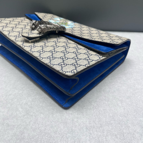 Gucci Dionysus GG Supreme Monogram Blooms Beige Blue