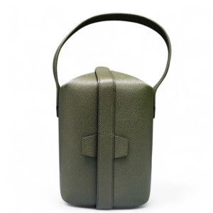 Valextra Box Bag Calfskin Green Valextra Box Bag Calfskin Green