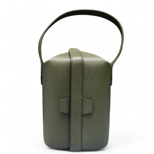 Valextra Box Bag Calfskin Green