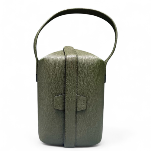 Valextra Box Bag Calfskin Green