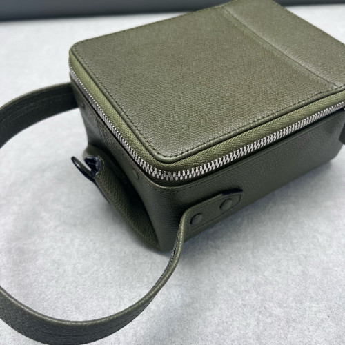 Valextra Box Bag Calfskin Green