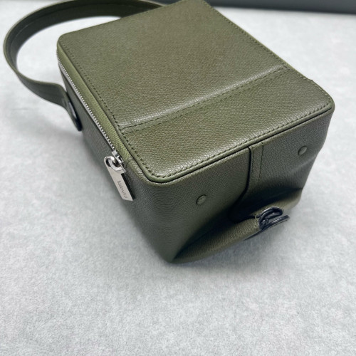 Valextra Box Bag Calfskin Green