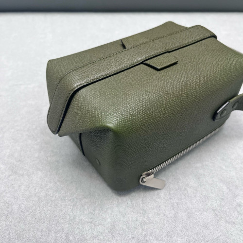 Valextra Box Bag Calfskin Green
