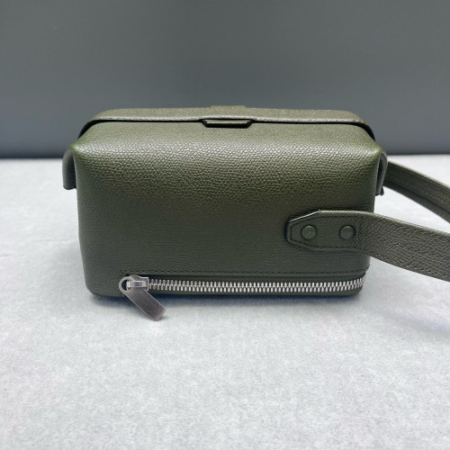 Valextra Box Bag Calfskin Green