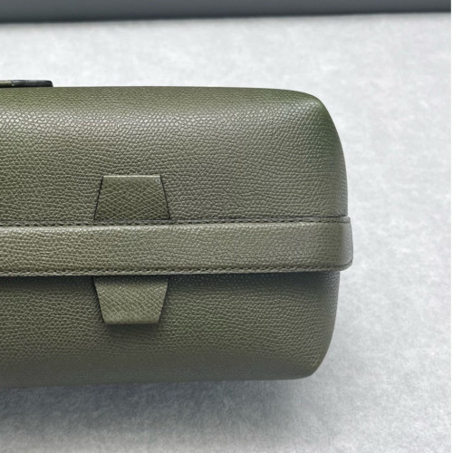 Valextra Box Bag Calfskin Green
