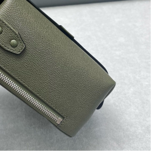 Valextra Box Bag Calfskin Green