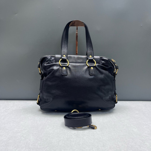 Yves Saint Laurent Two-Way Bag Calfskin Black