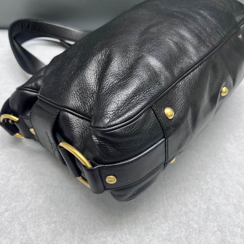 Yves Saint Laurent Two-Way Bag Calfskin Black