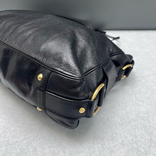 Yves Saint Laurent Two-Way Bag Calfskin Black