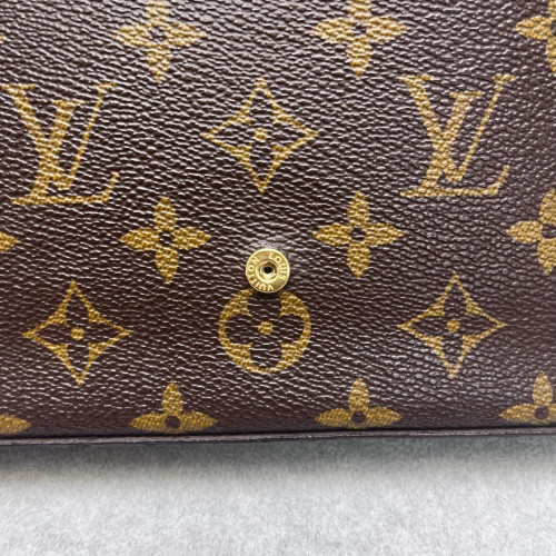 Louis Vuitton Pochette Felicie Chain Wallet Monogram Brown