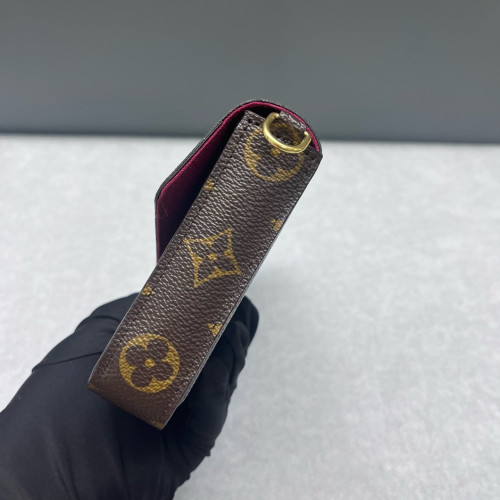 Louis Vuitton Pochette Felicie Chain Wallet Monogram Brown