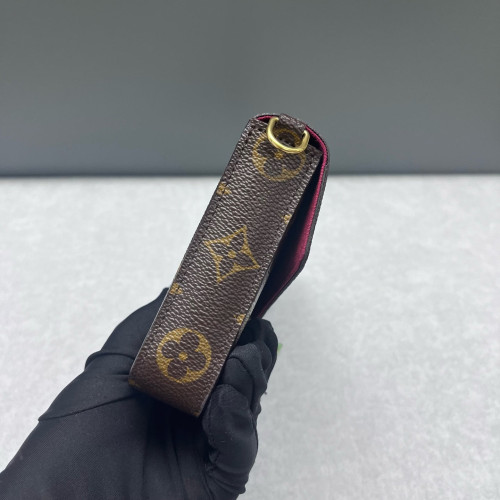 Louis Vuitton Pochette Felicie Chain Wallet Monogram Brown