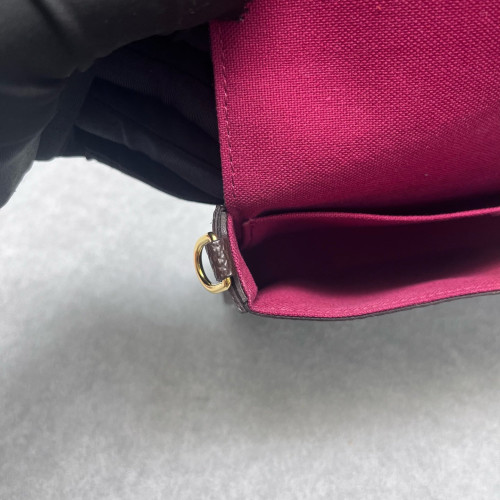 Louis Vuitton Pochette Felicie Chain Wallet Monogram Brown