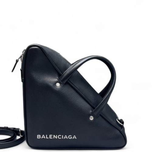 Balenciaga Triangle Bag Calfskin Black