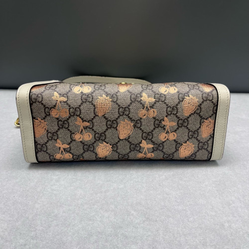 Gucci Small Padlock Tote GG Supreme Monogram Beige White Pink Gucci Small Padlock Tote GG Supreme Monogram Beige White Pink