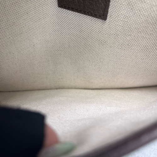 Gucci Web Shoulder Bag GG Supreme Monogram Beige Brown Blue
