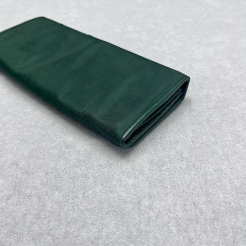 Prada Metal Continental Flap Wallet Saffiano Calfskin Green