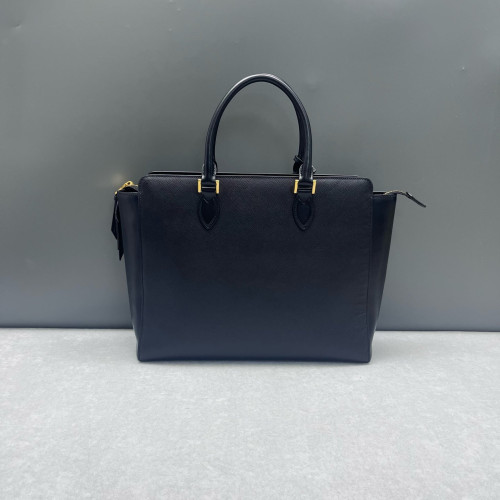 Prada Handbag Saffiano Calfskin Black