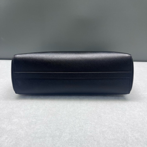 Prada Handbag Saffiano Calfskin Black
