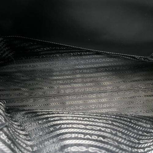 Prada Handbag Saffiano Calfskin Black