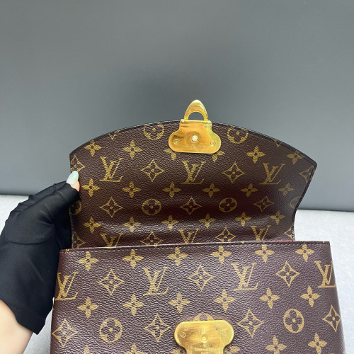 Louis Vuitton Saint Placide Monogram Red Brown