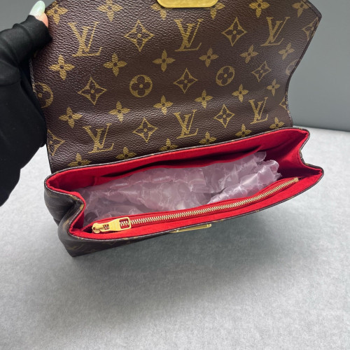 Louis Vuitton Saint Placide Monogram Red Brown