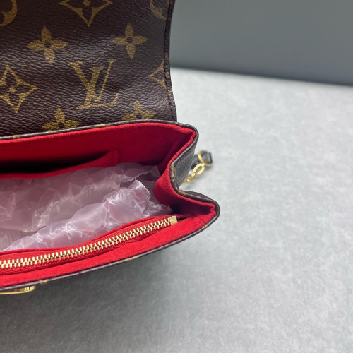 Louis Vuitton Saint Placide Monogram Red Brown