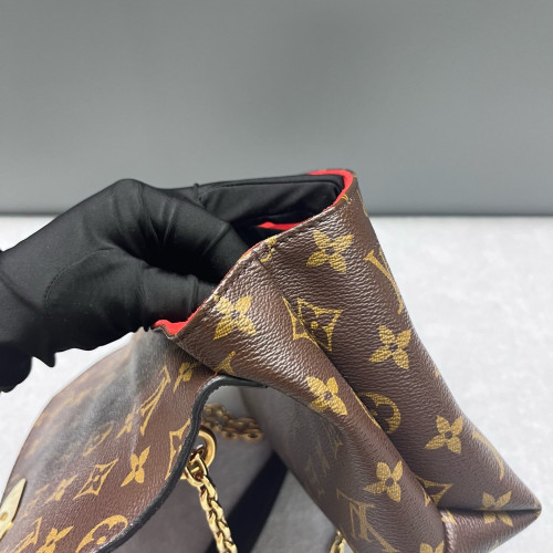 Louis Vuitton Saint Placide Monogram Red Brown