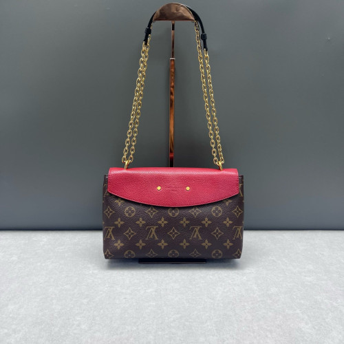 Louis Vuitton Saint Placide Monogram Red Brown