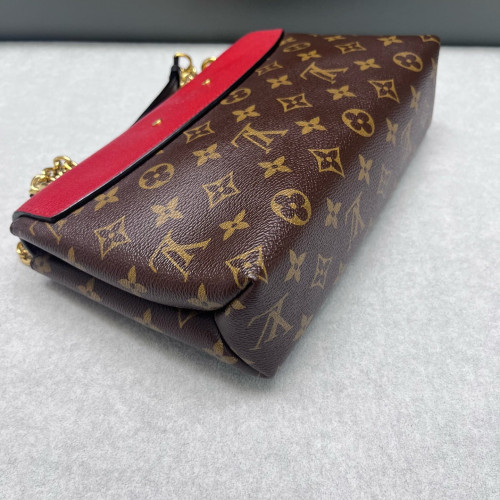 Louis Vuitton Saint Placide Monogram Red Brown