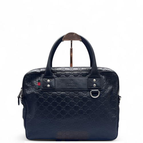 Gucci Briefcase Guccissima Black
