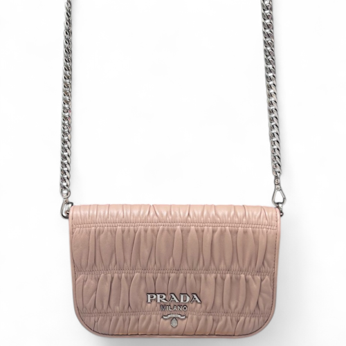 Prada Shoulder Bag Calfskin Light Pink