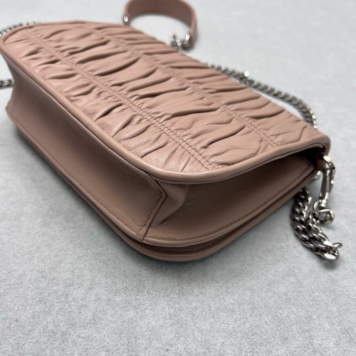 Prada Shoulder Bag Calfskin Light Pink