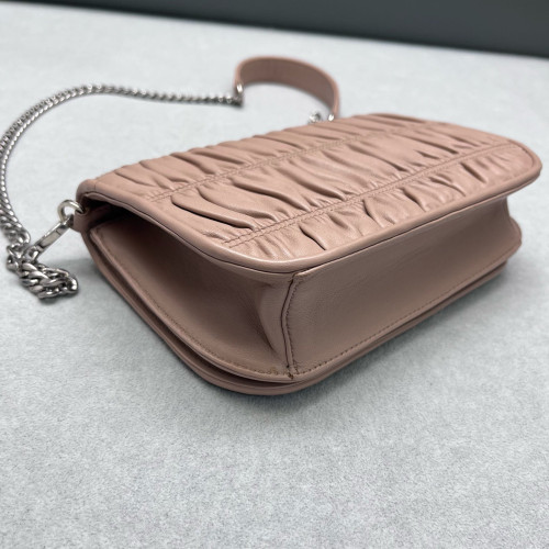 Prada Shoulder Bag Calfskin Light Pink