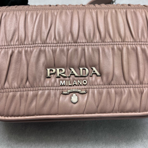 Prada Shoulder Bag Calfskin Light Pink