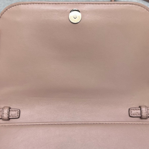 Prada Shoulder Bag Calfskin Light Pink