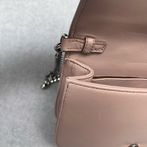 Prada Shoulder Bag Calfskin Light Pink